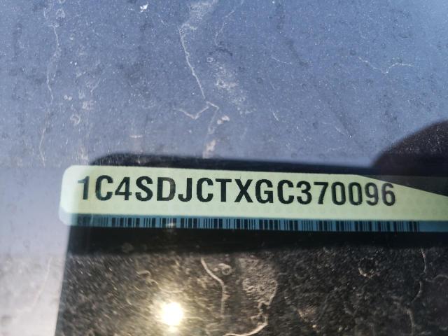 1C4SDJCTXGC370096 Dodge Durango R/t