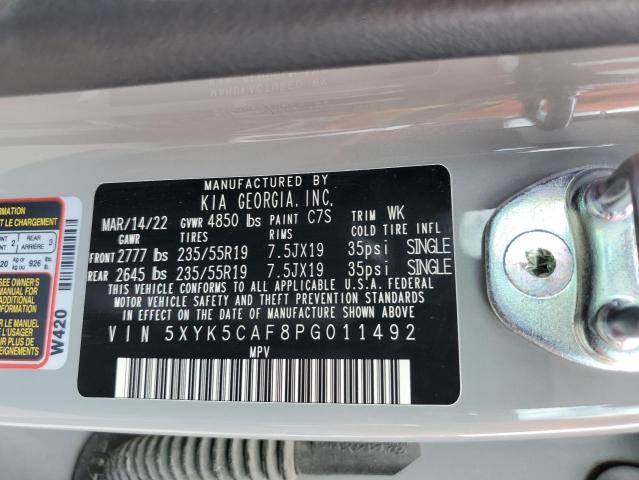 5XYK5CAF8PG011492 KIA Sportage Sx Prestige