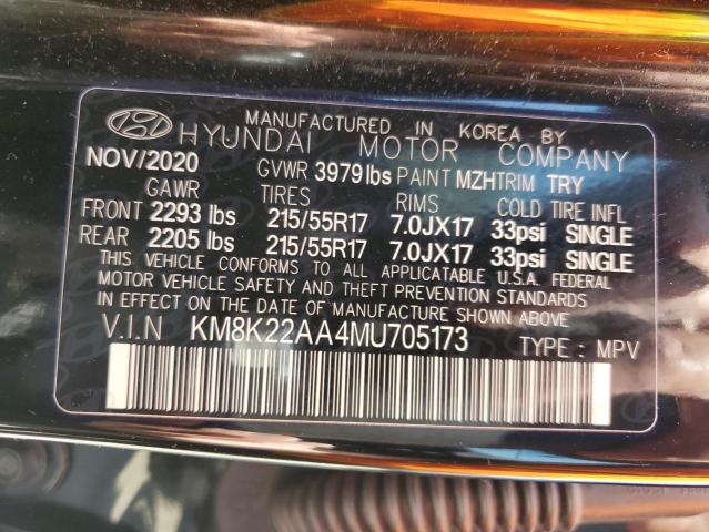 2021 HYUNDAI KONA KM8K22AA4MU705173