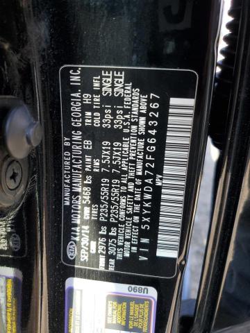 5XYKWDA72FG643267 KIA SORENTO SX