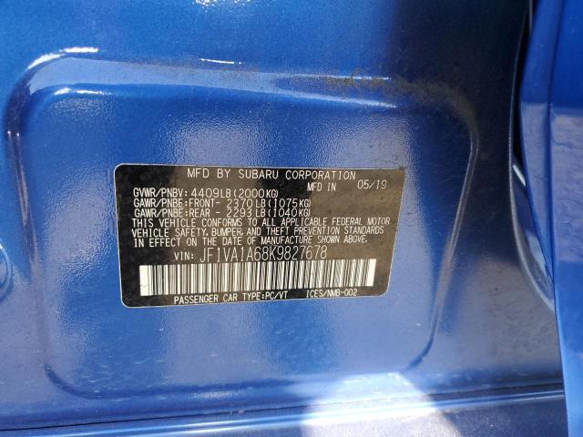JF1VA1A68K9827678 Subaru WRX