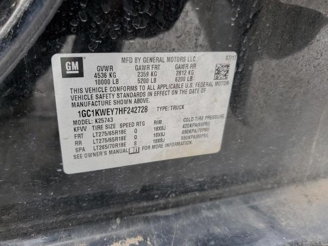 2017 CHEVROLET 2500 HD - 1GC1KWEY7HF242728