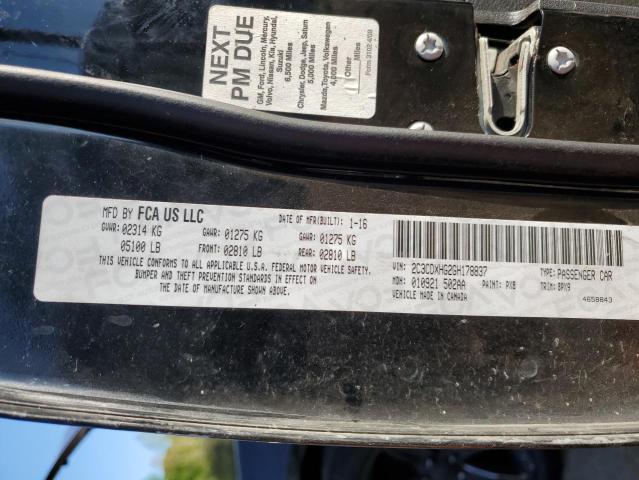 2C3CDXHG2GH178837 Dodge Charger Sxt