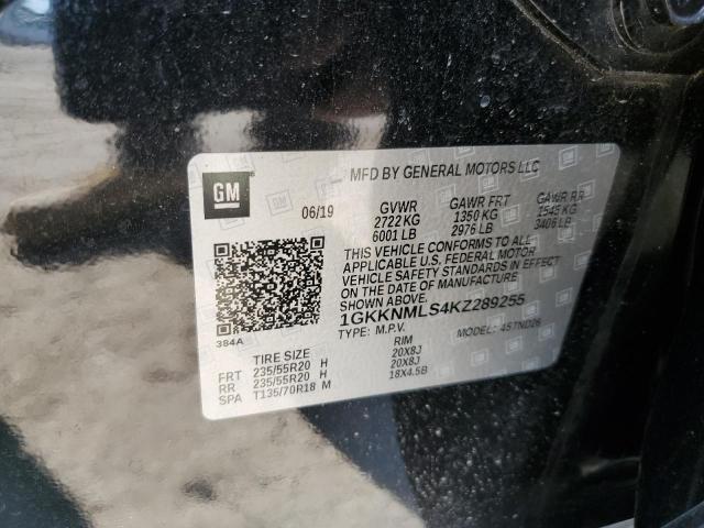 1GKKNMLS4KZ289255 GMC Acadia Slt-1