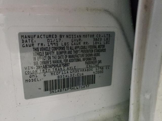 3N1AB7AP9HL675897 Nissan SENTRA S