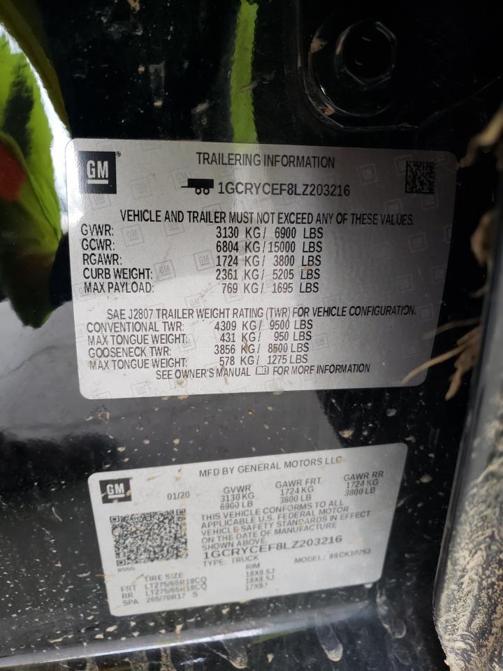 1GCRYCEF8LZ203216 CHEVROLET ALL Models 2020