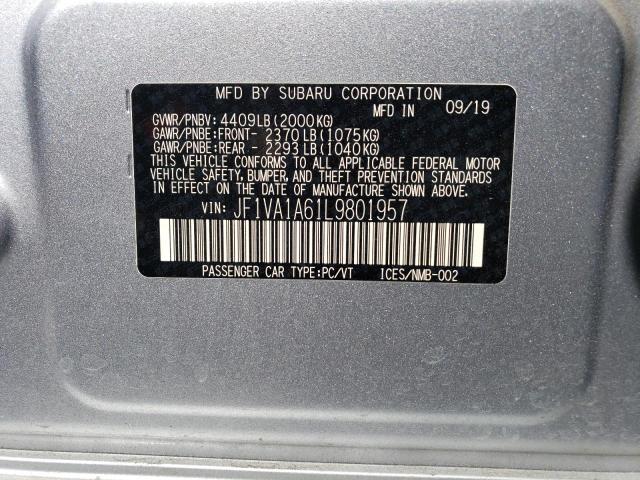 JF1VA1A61L9801957 Subaru WRX