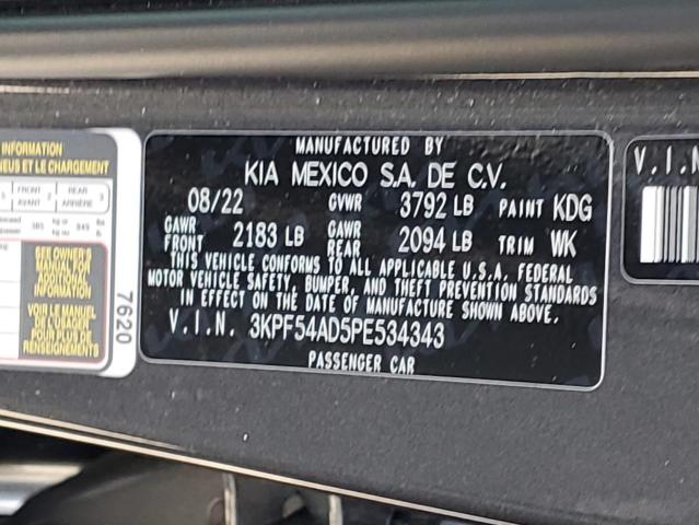 3KPF54AD5PE534343 KIA Forte Gt Line