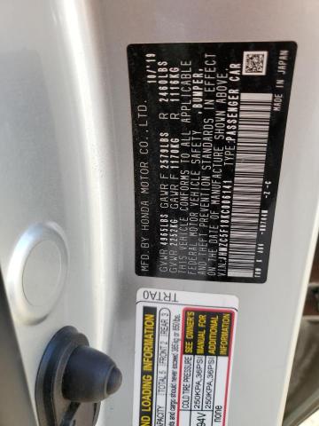 2019 HONDA CLARITY - JHMZC5F18KC006141