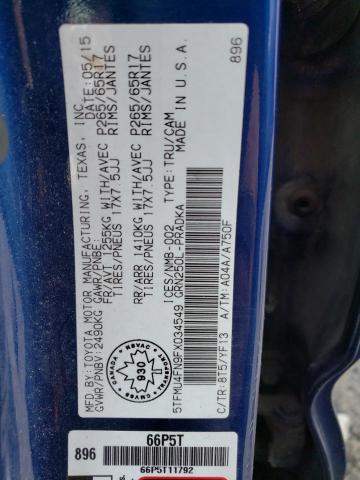 2015 TOYOTA TACOMA DOU - 5TFMU4FN9FX034549