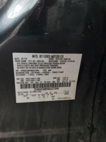 2019 FORD FLEX SE - 2FMGK5B89KBA27090