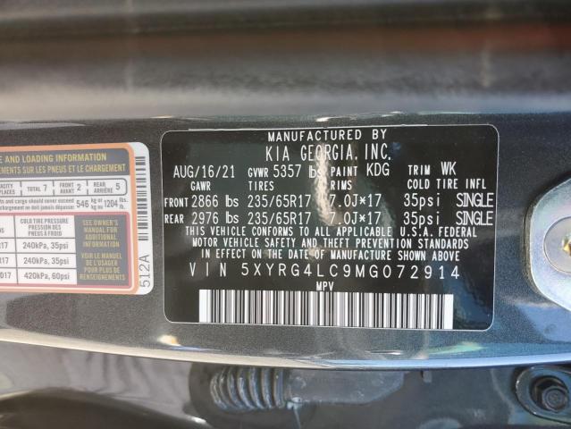 5XYRG4LC9MG072914 KIA SORENTO LX