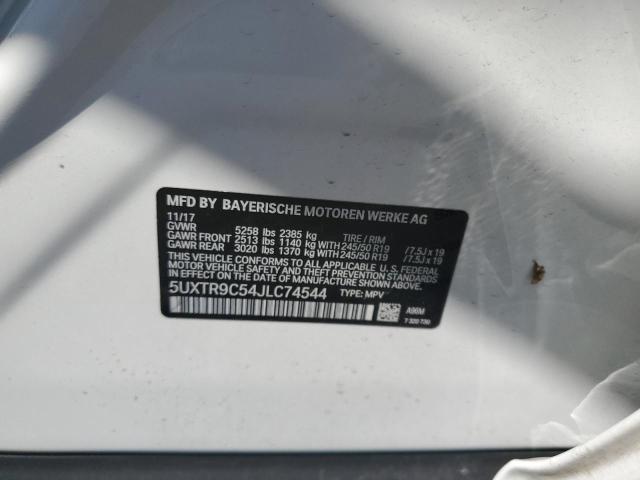 5UXTR9C54JLC74544 BMW X3 Xdrive30i