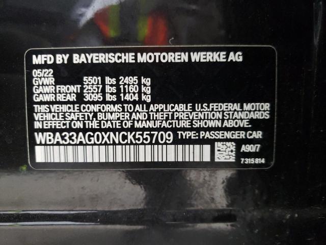 2022 BMW 530XE WBA33AG0XNCK55709