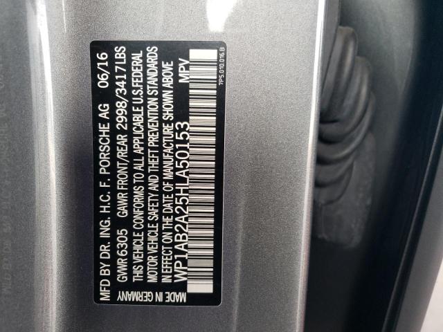 2017 PORSCHE CAYENNE S - WP1AB2A25HLA50153
