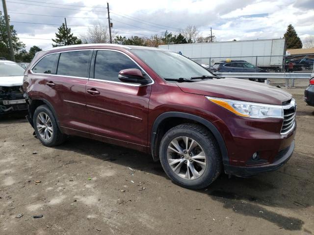 VIN 5TDJKRFH1ES015045 2014 Toyota Highlander, Xle no.4