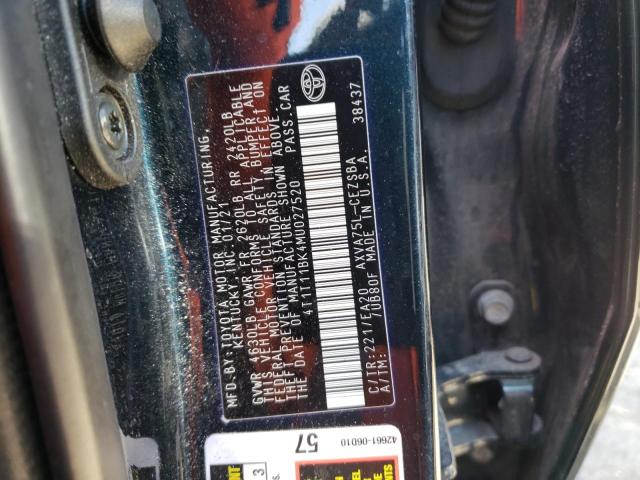 4T1T11BK4MU027520 Toyota CAMRY SE