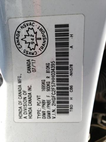 2017 HONDA CIVIC LX - 2HGFC2F57HH034395