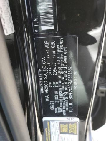 3KPF24AD9ME381552 KIA FORTE FE