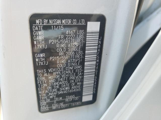 2016 NISSAN JUKE S - JN8AF5MV4GT654065