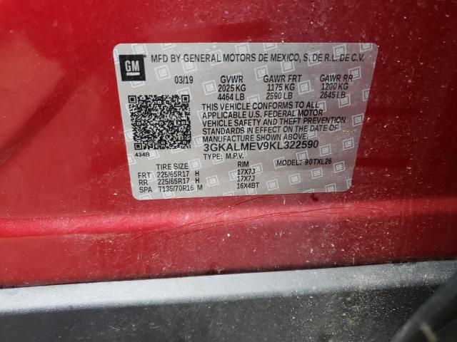 3GKALMEV9KL322590 GMC Terrain Sle