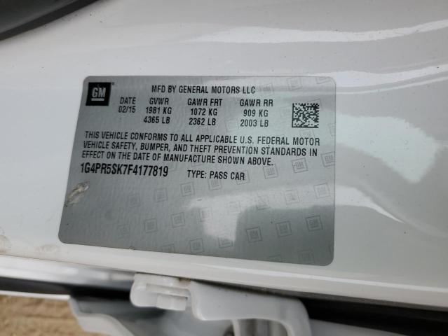 1G4PR5SK7F4177819 Buick Verano Convenience