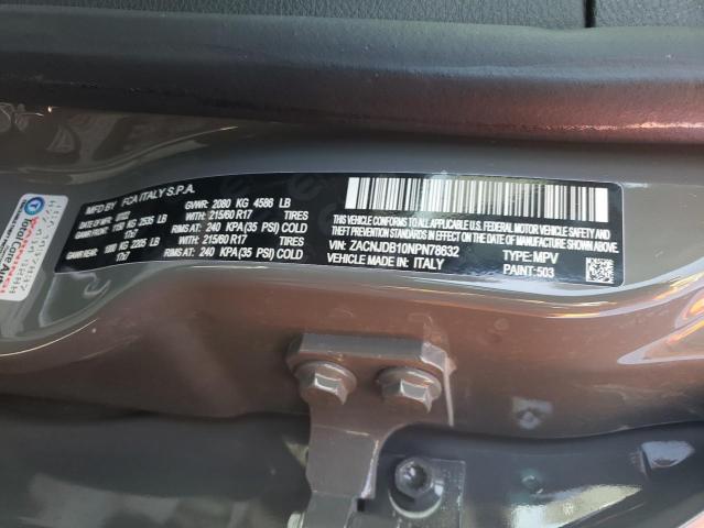ZACNJDB10NPN78632 Jeep Renegade Latitude