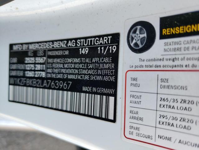 2020 MERCEDES-BENZ E 63 AMG-S - W1KZF8KB2LA763967