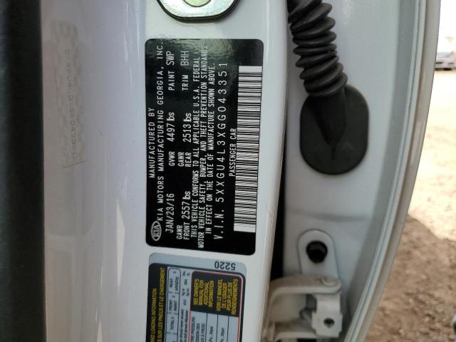 5XXGU4L3XGG043351 KIA OPTIMA EX
