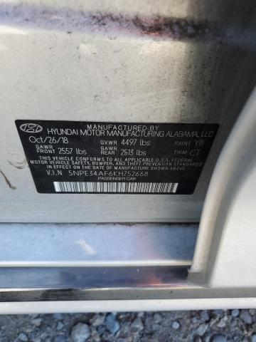 2019 HYUNDAI SONATA LIM - 5NPE34AF6KH752668