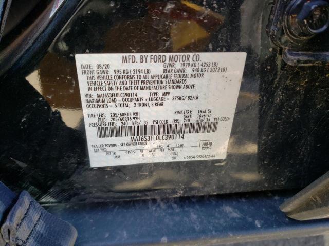 MAJ6S3FL0LC390114 Ford ECOSPORT S