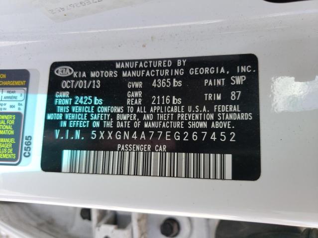 5XXGN4A77EG267452 KIA OPTIMA EX
