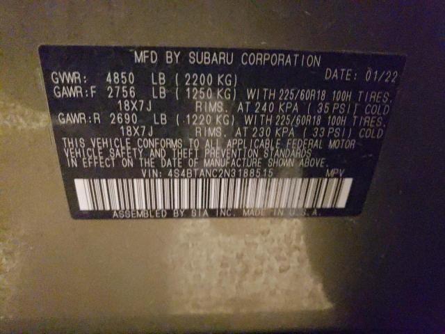 4S4BTANC2N3188515 Subaru Outback Limited