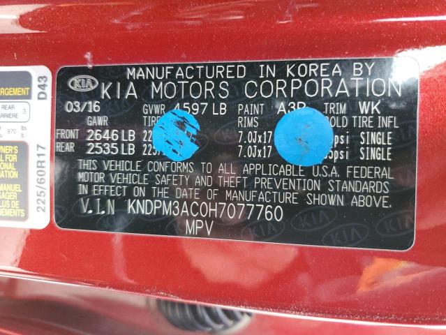KNDPM3AC0H7077760 KIA Sportage Lx