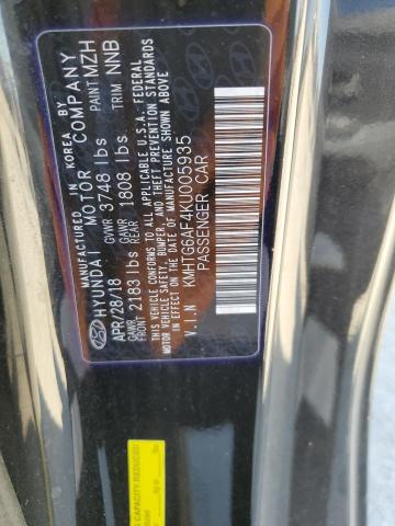 2019 HYUNDAI VELOSTER B - KMHTG6AF4KU005935