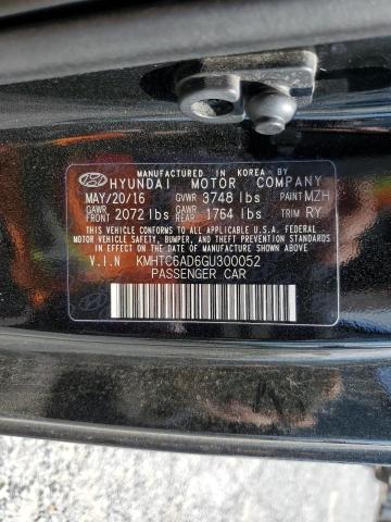 VIN: KMHTC6AD6GU300052 Auction: COPART Lot: 49571783 Location: PA - YORK HAVEN KMHTC6AD6GU300052 HYUNDAI VELOSTER 2016 BLACK Photo 12