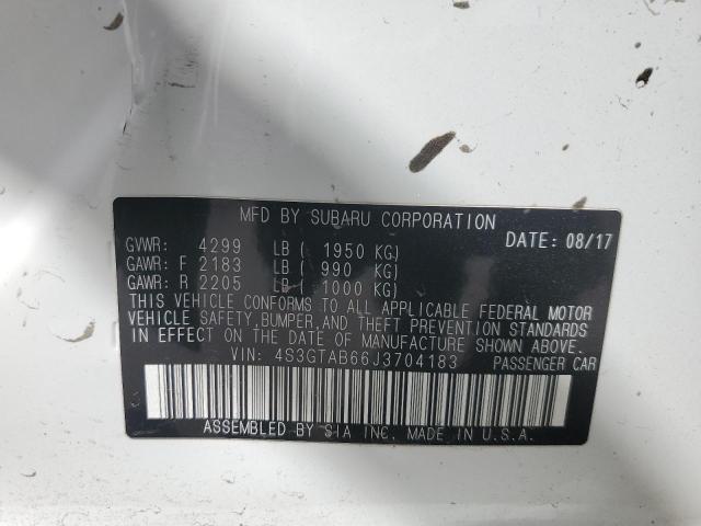 4S3GTAB66J3704183 Subaru Impreza Premium