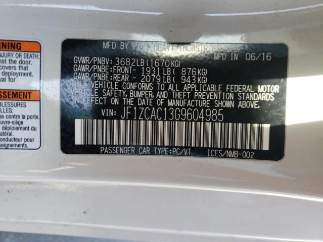 JF1ZCAC13G9604985 Subaru Brz 2.0 Limited
