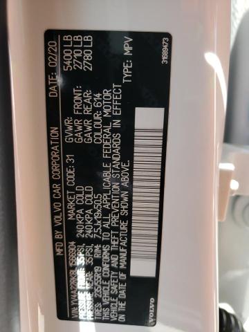 2020 VOLVO XC60 T6 MO - YV4A22RK8L1566904