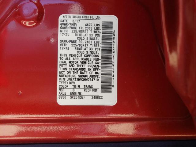 JN8AT2MV3HW274710 Nissan ROGUE S