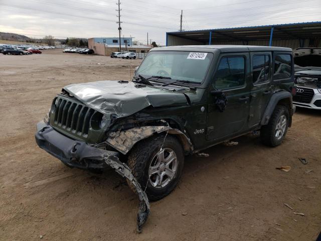 Salvage cars for sale from Copart Colorado Springs, CO: 2021 Jeep Wrangler Unlimited Sport