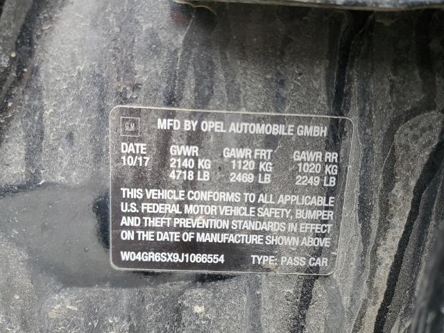 2018 BUICK REGAL ESSE W04GR6SX9J1066554