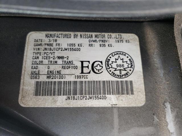 2018 NISSAN QASHQAI SV JN1BJ1CP2JW155400