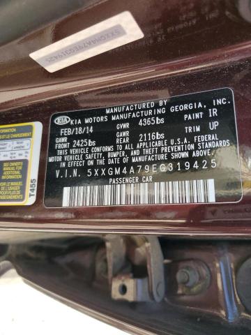 5XXGM4A79EG319425 KIA Optima Lx