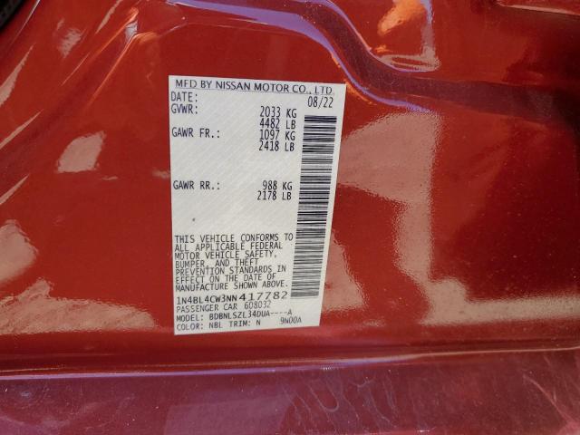 1N4BL4CW3NN417782 Nissan ALTIMA SR