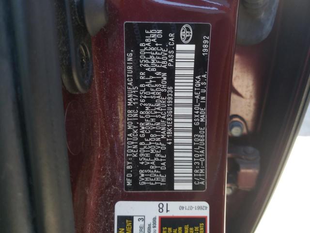 2016 TOYOTA AVALON XLE 4T1BK1EB3GU199336