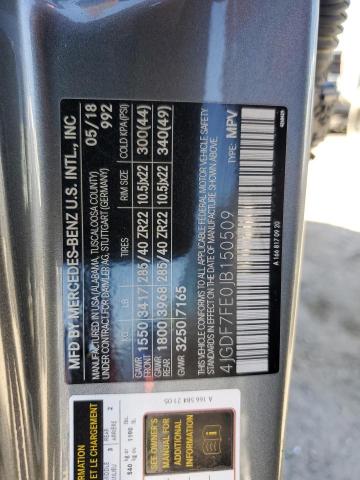4JGDF7FE0JB150509 Mercedes-Benz Gls 63 Amg 4matic