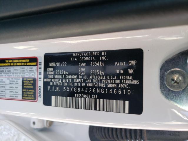 5XXG64J26NG146610 KIA K5 GT LINE
