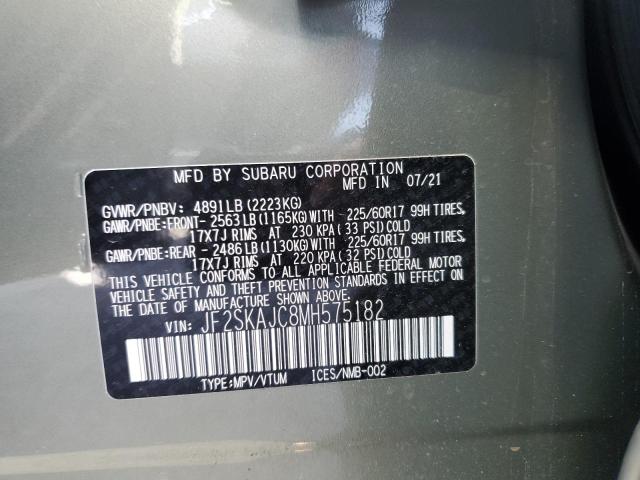 JF2SKAJC8MH575182 Subaru Forester Premium
