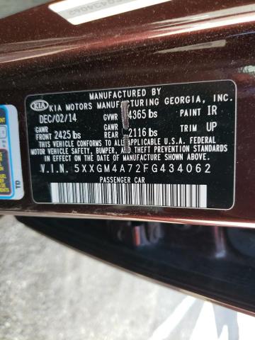 5XXGM4A72FG434062 KIA Optima Lx